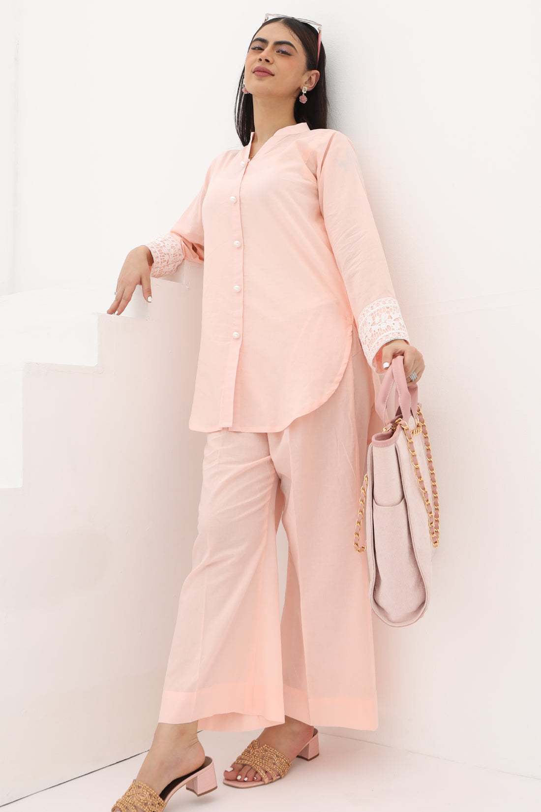 Sophie Co-ord Set Powder Pink