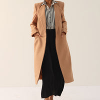 Tatiana Long Coat Camel