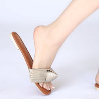 Riviera Bow Slides Soft Gold