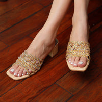 Omaha NEO Heels Biscuit Gold
