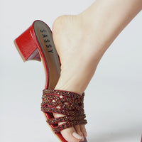 Omaha NEO Heels Scarlet Red
