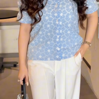 Dahlia Top Blue