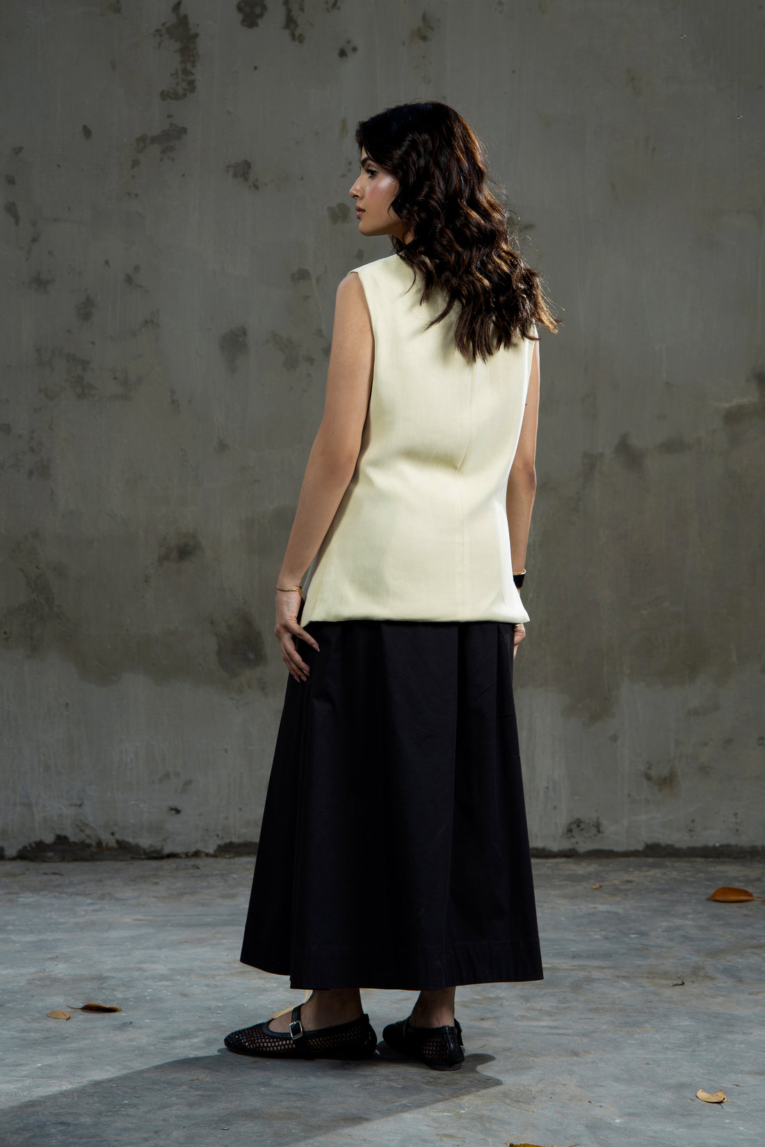Archie Flared Skirt Black