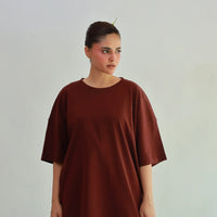 Mexico over sized Tee Brown