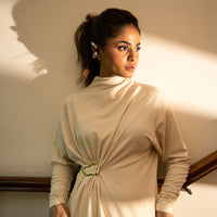 Kimora Long dress Cream