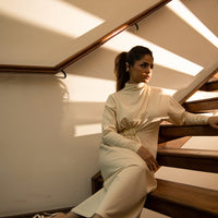 Kimora Long dress Cream
