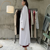 Levante Long Coat chalk Grey
