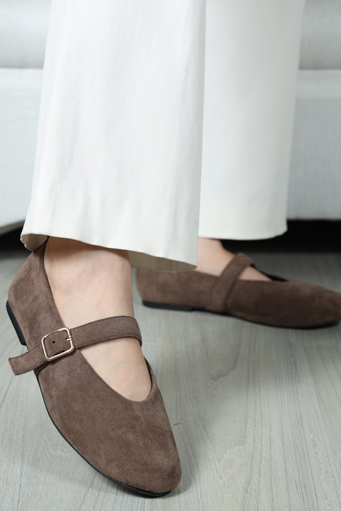 Rome Mary Janes Mocca (ship in 7 days)