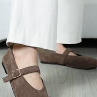 Rome Mary Janes Mocca (ship in 7 days)