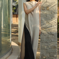 Riva Asymmetrical Set Beige