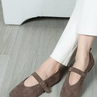 Rome Mary Janes Mocca (ship in 7 days)