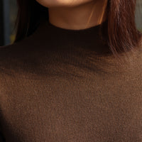 Frosted Mist Sweater Dress Brown