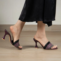 Lugano Heels DARK Magenta
