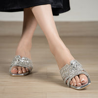 Estrella Block heel Silver
