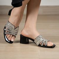 Estrella Block heel Black