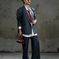 Boss Babe Oversized Blazer Grey