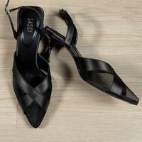 Diana Mesh Heels Black
