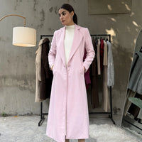 Chloe long coat pink