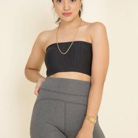 Striped Rib Bandeaus (Padded)