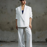 Boss Babe Oversized Blazer White