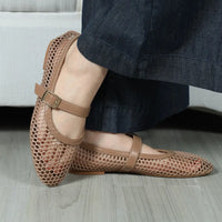 Lola Mary Janes Beige
