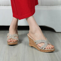 Amalfi wedge Heel Gold