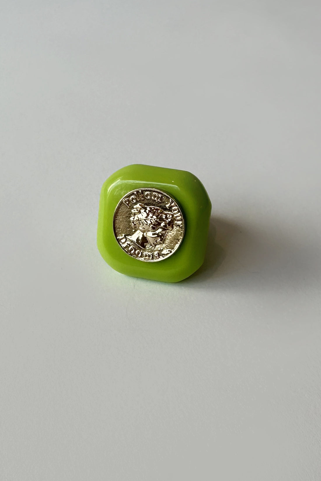 Ava chunky Ring Green