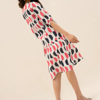 Half a circle Tiered dress