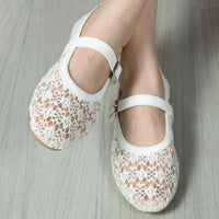 Garnet Mary Janes White