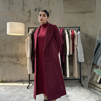 Chloe long coat Cherry