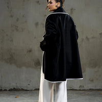 Melia Woolen Coat Black