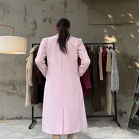 Chloe long coat pink
