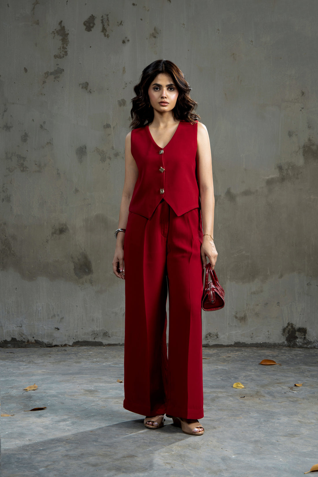 Lady Loud Tailored Trouser Red