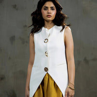 SASSY CEO White Waist coat