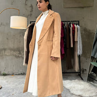 Levante Long Coat Camel