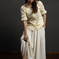 Dahlia Top Butter yellow