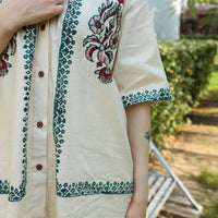 Rouge Block Printed Set Cream