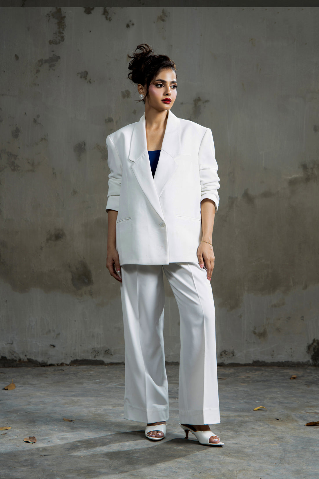 Boss Babe Tailored Trouser  White