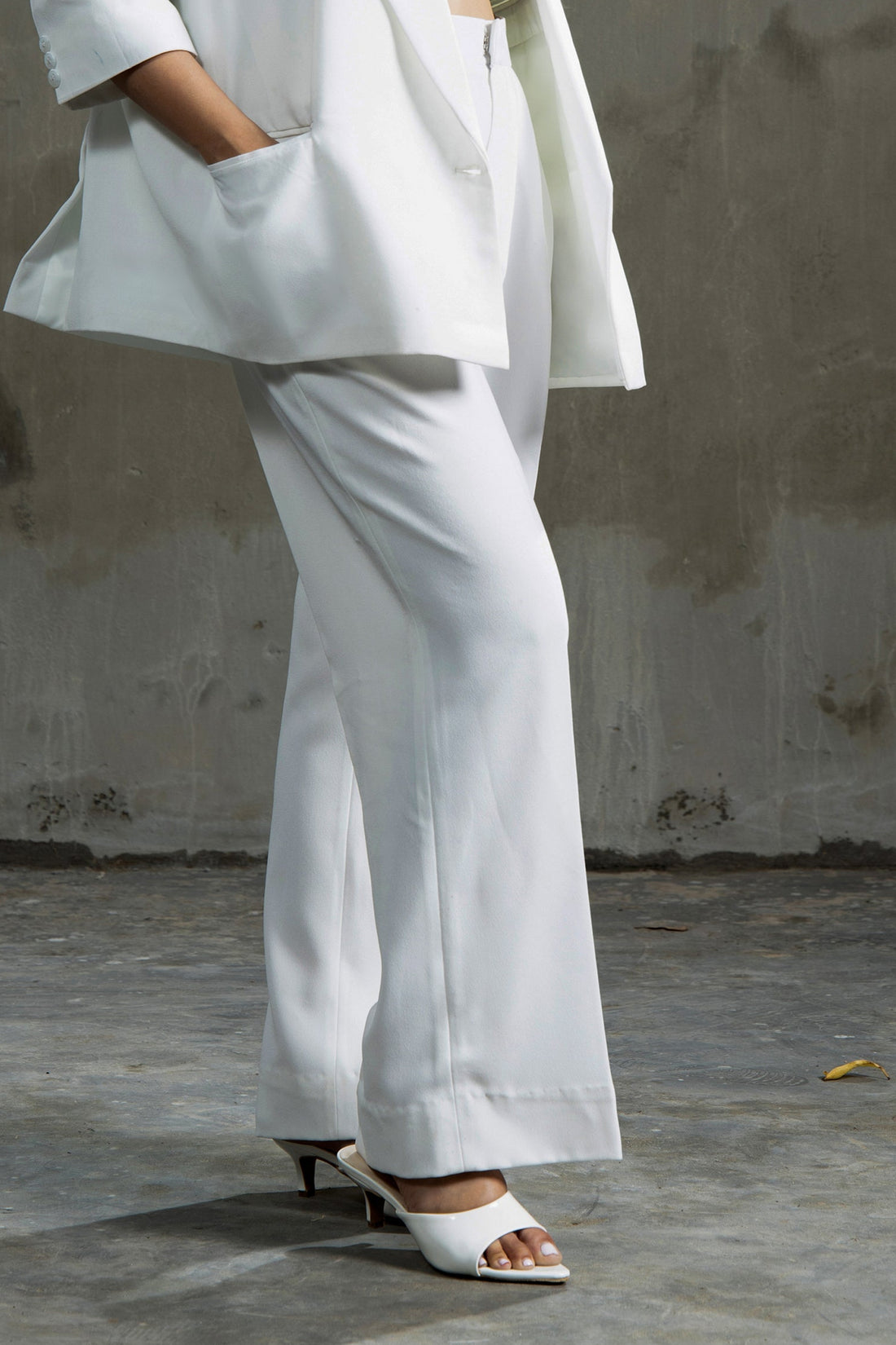 Boss Babe Tailored Trouser  White
