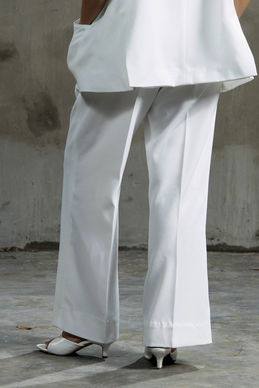 Boss Babe Tailored Trouser  White
