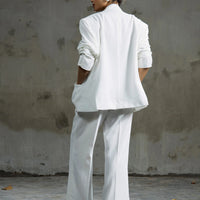 Boss Babe Tailored Trouser White