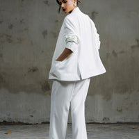 Boss Babe Tailored Trouser  White