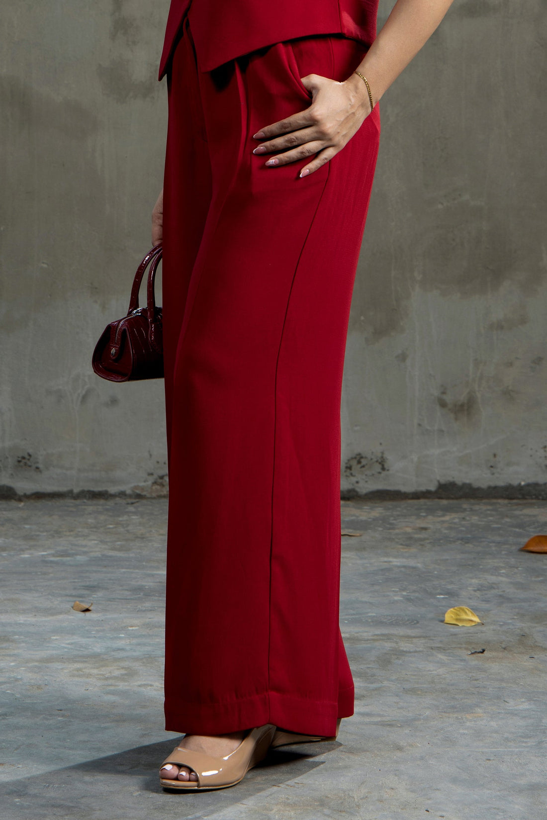 Lady Loud Tailored Trouser Red