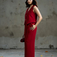 Lady Loud Tailored Trouser Red
