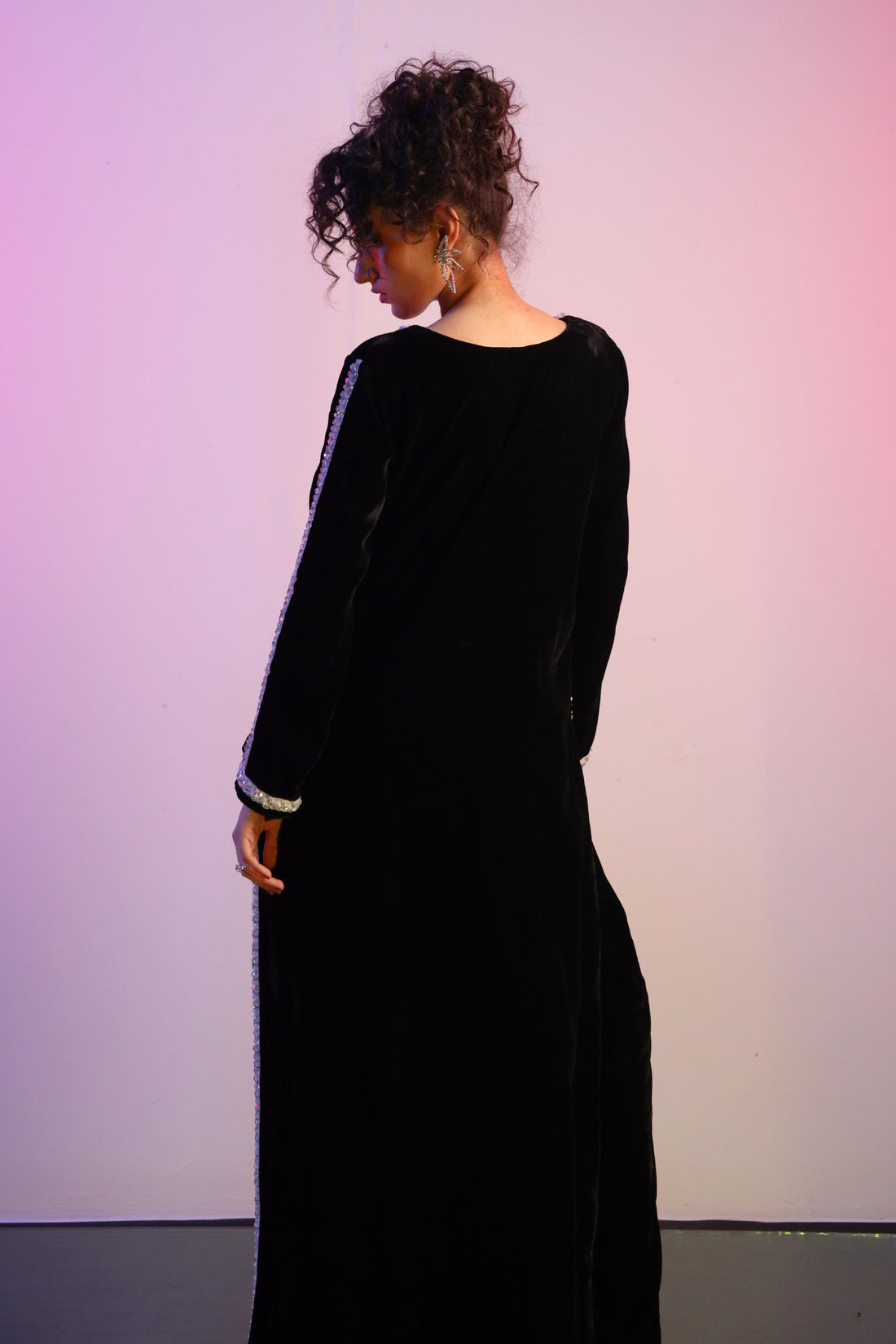 Maleficent Long 2pc Dress Black
