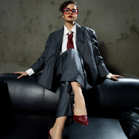 Boss Babe Oversized Blazer Grey