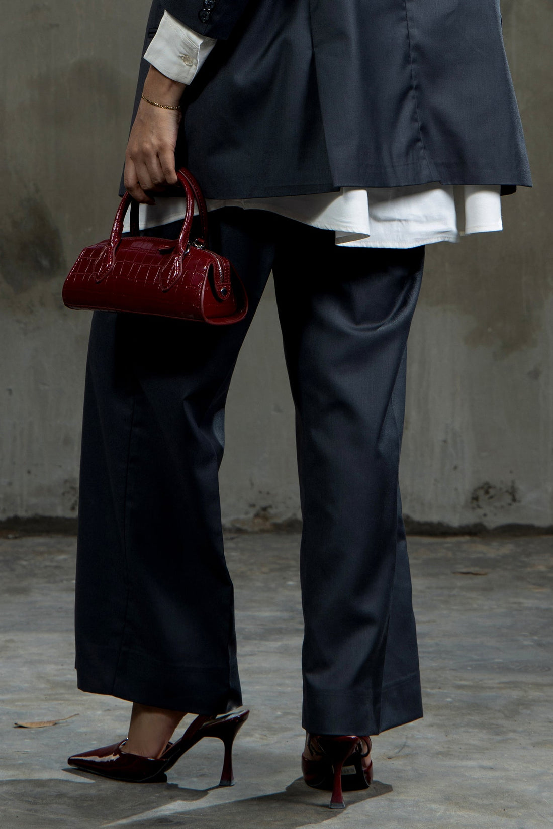 Boss Babe Tailored Trouser  Grey