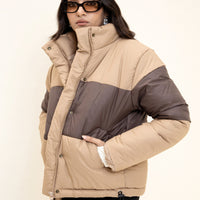 Frostline puffer jacket tan