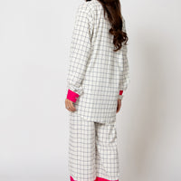 Color Pop Check Set Fuchsia