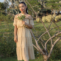 ROSY Off-Shoulder Yellow